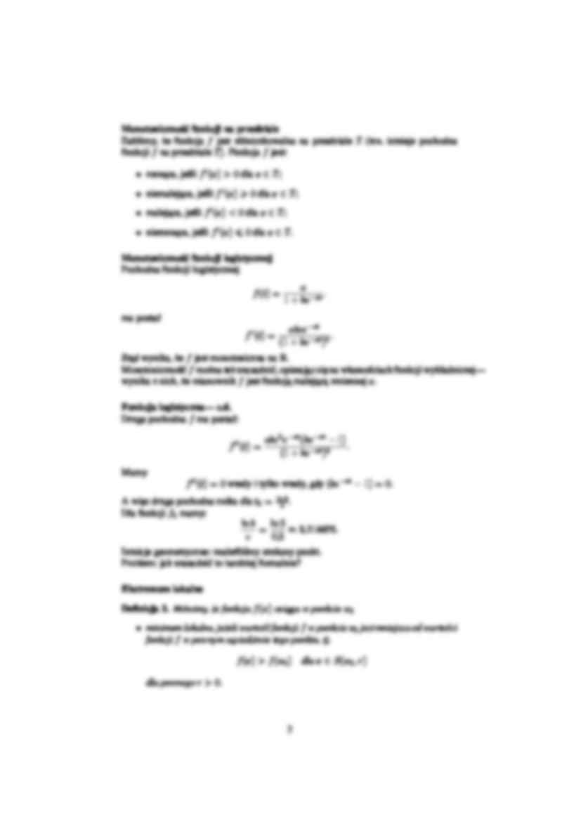 Pochodna funckji - zastosowania do badania przebiegu zmienności funkcji - strona 3