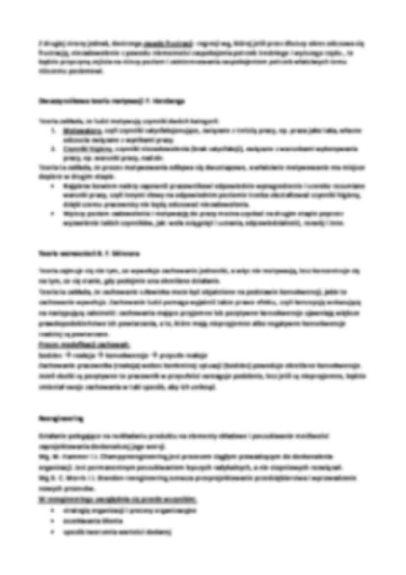 Zagadnienia na kolokwium - teorie zarządzania - strona 2