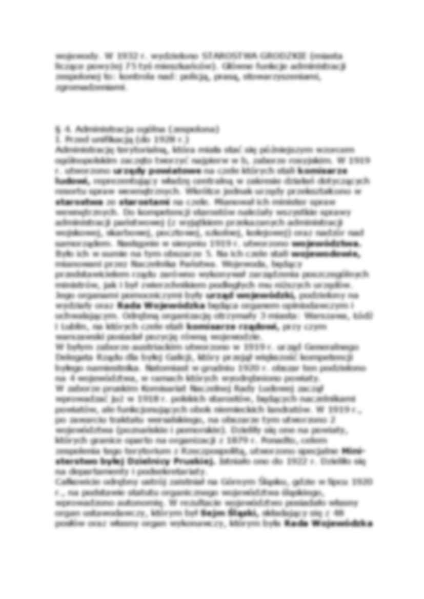 Klasyfikacja i rodzaje administracji terytorialnej w II Rzeczypospolitej - strona 3
