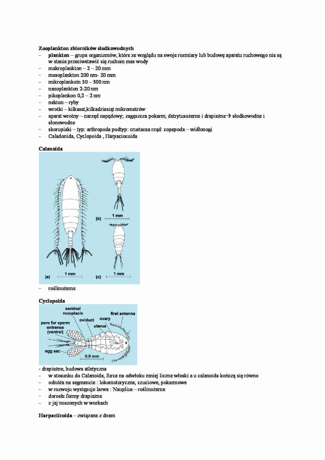 Zooplankton zbiorników środkowo wodnych - strona 1