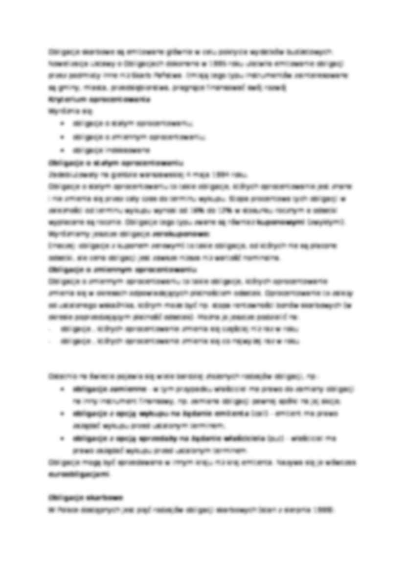 Obligacje - Kryterium oprocentowania  - strona 3