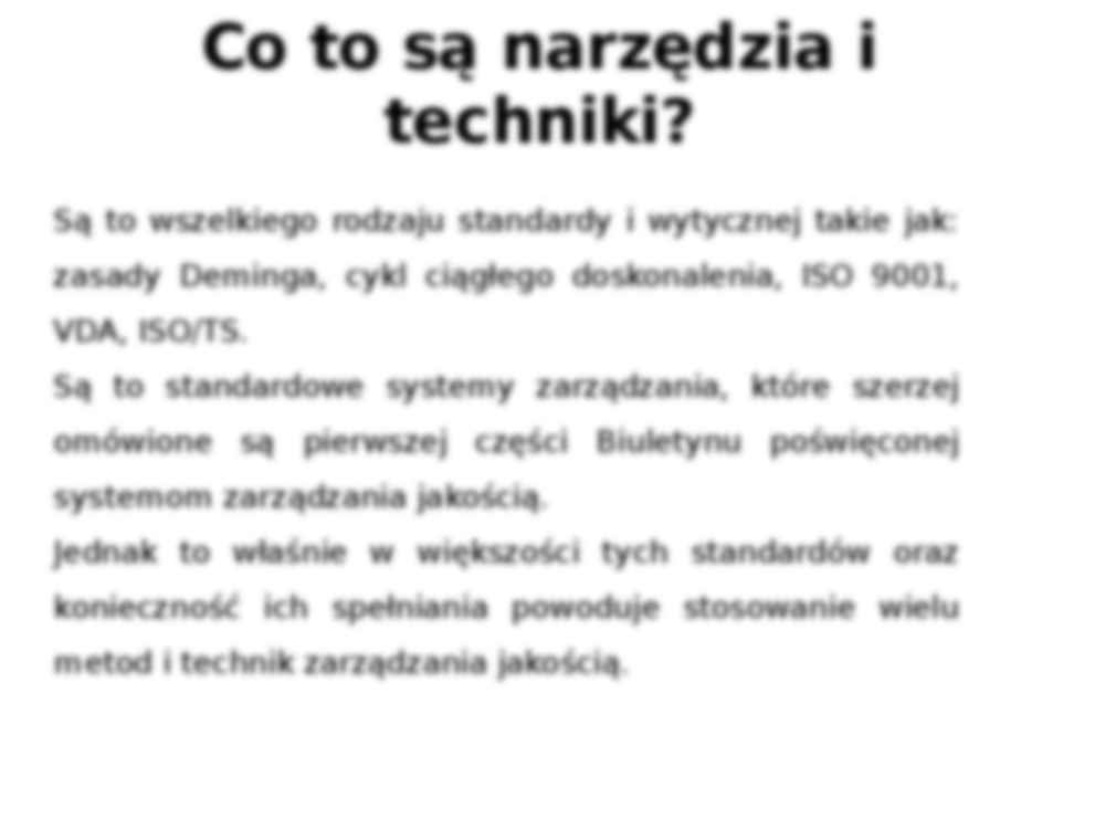 Techniki i narzędzia sterowania jakością - strona 2