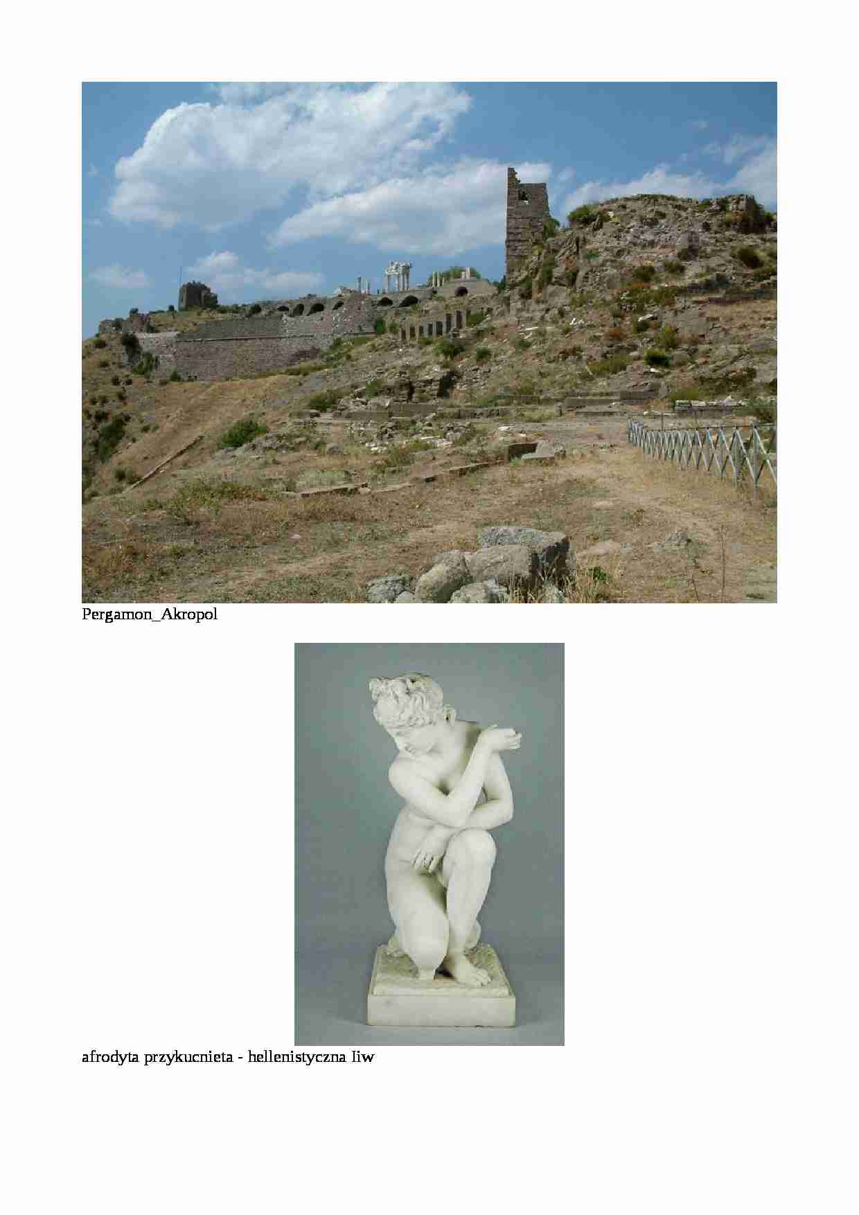 Grecja hellenistyczna - sztuka  - strona 1