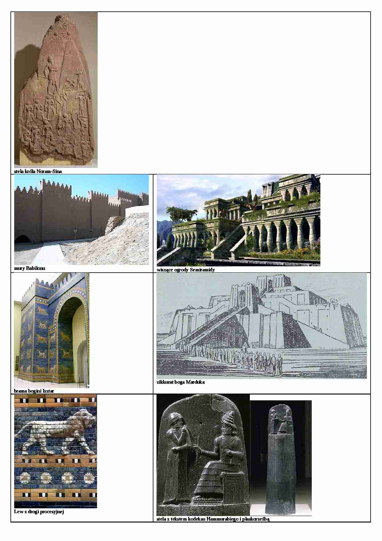 Sztuka starożytna - materiał ilustracyjny - strona 1