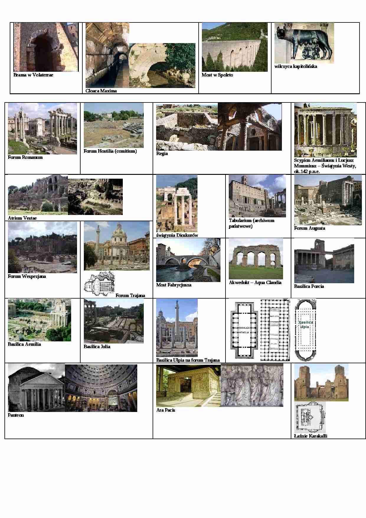 Sztuka starożytnego Rzymu - materiał ilustracyjny  - strona 1