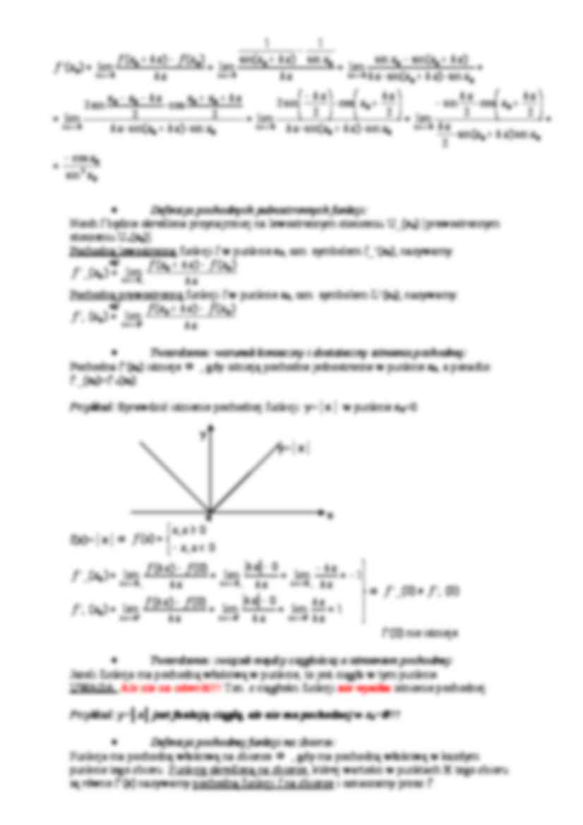 Matematyka - Pochodne funkcji  - strona 2