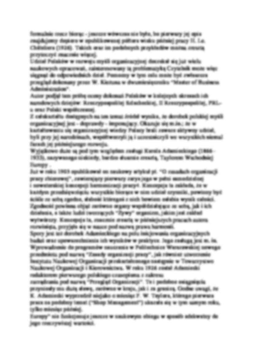 Wiedza o zarządzaniu - wkład Polaków  - strona 2