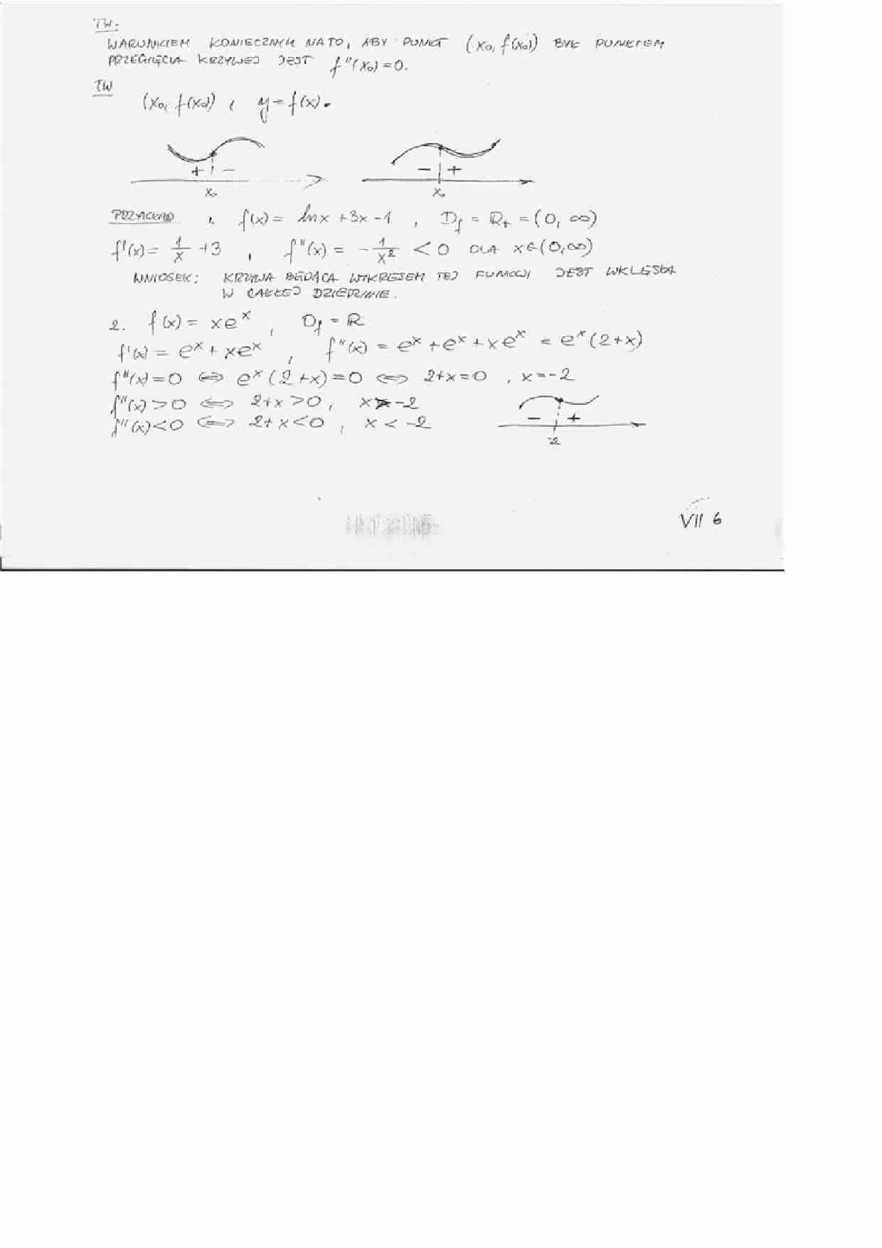 Wypukłość i wklęsłość funkcji - wykład2 - strona 1