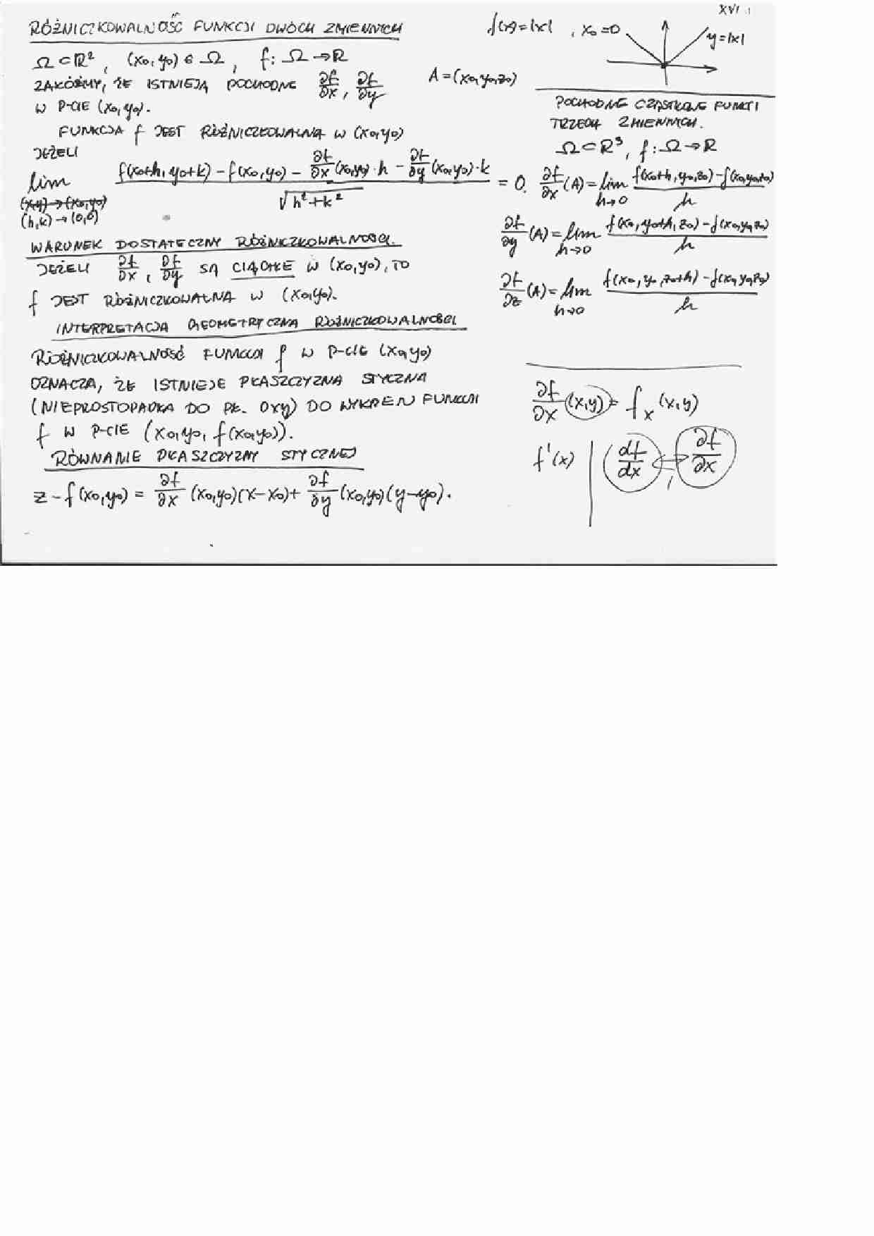Analiza matematyczna - Wykład 16 - strona 1