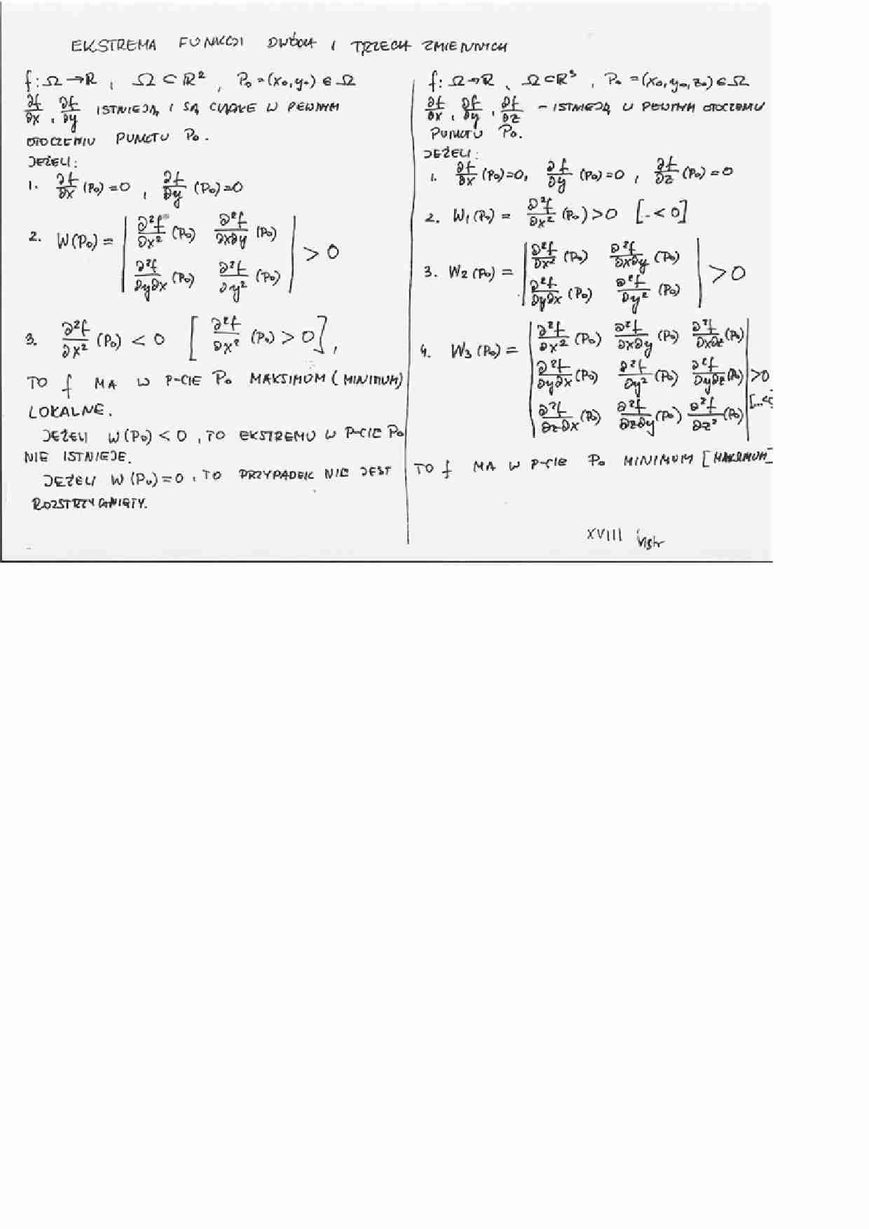 Analiza matematyczna - wykład 18-1 - strona 1