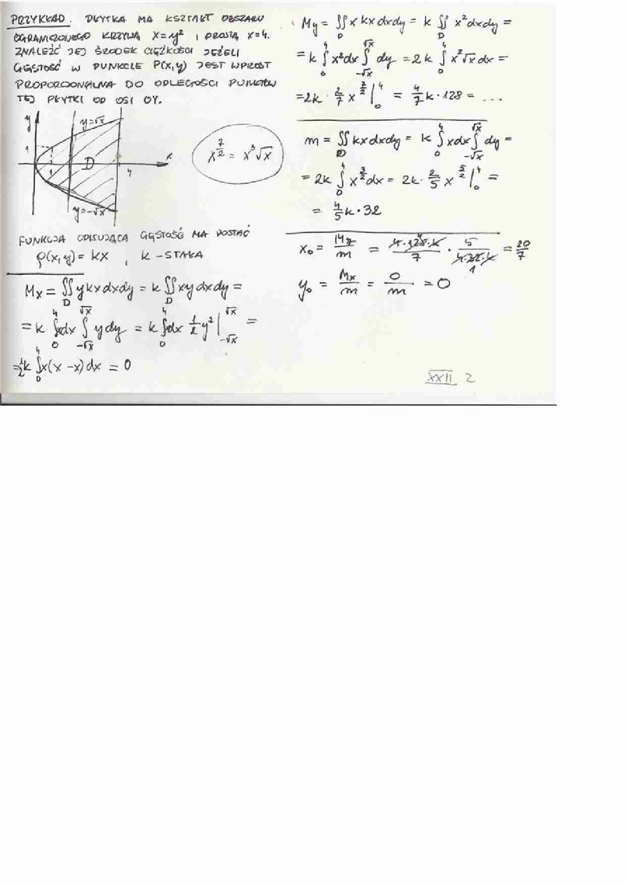 Funkcja opisująca gęstość - przykład - strona 1