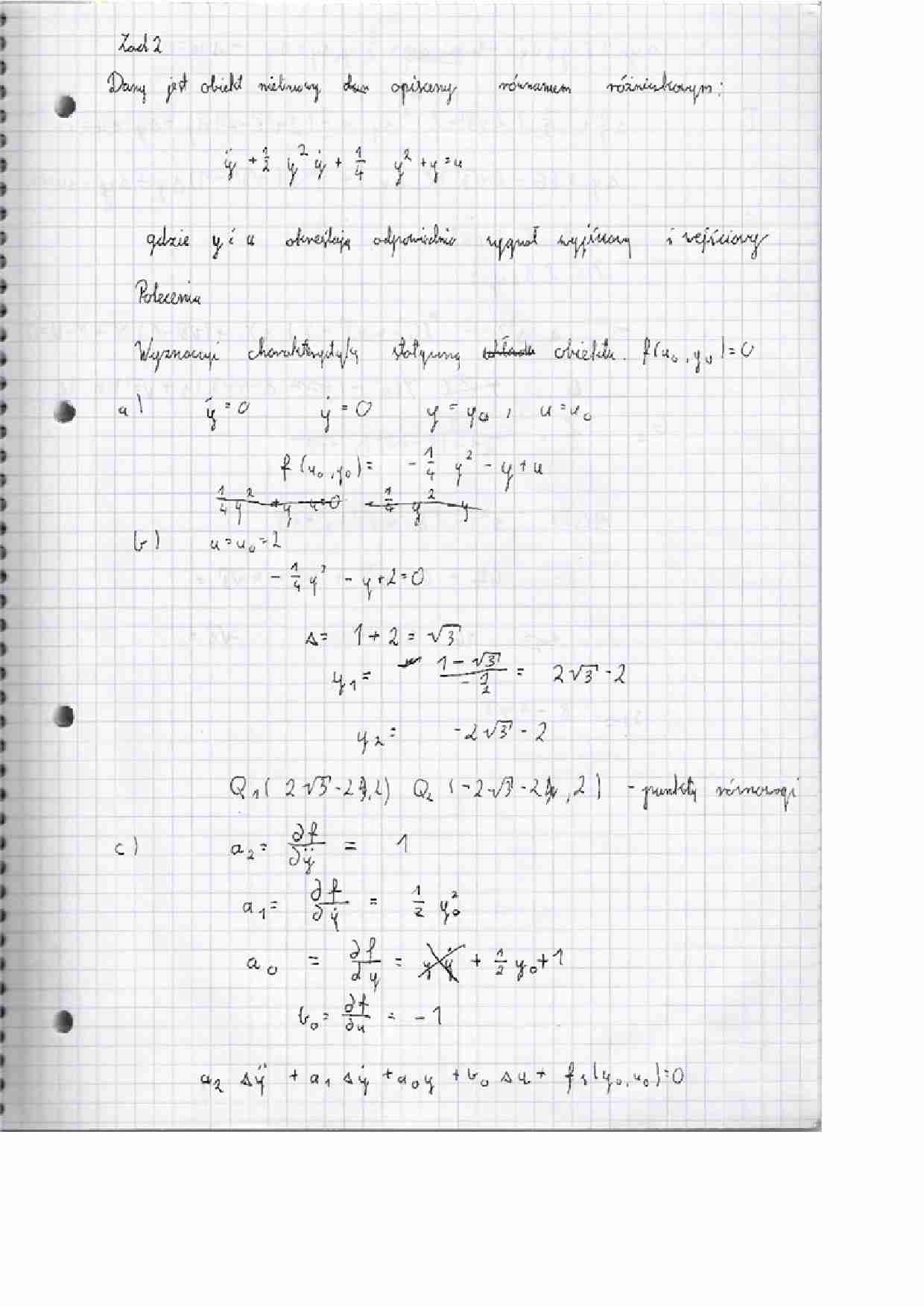 Równanie różniczkowe - zadanie - strona 1