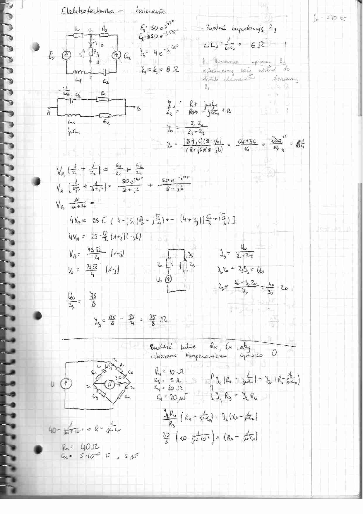 Elektrotechnika - ćwiczenia 7 - strona 1