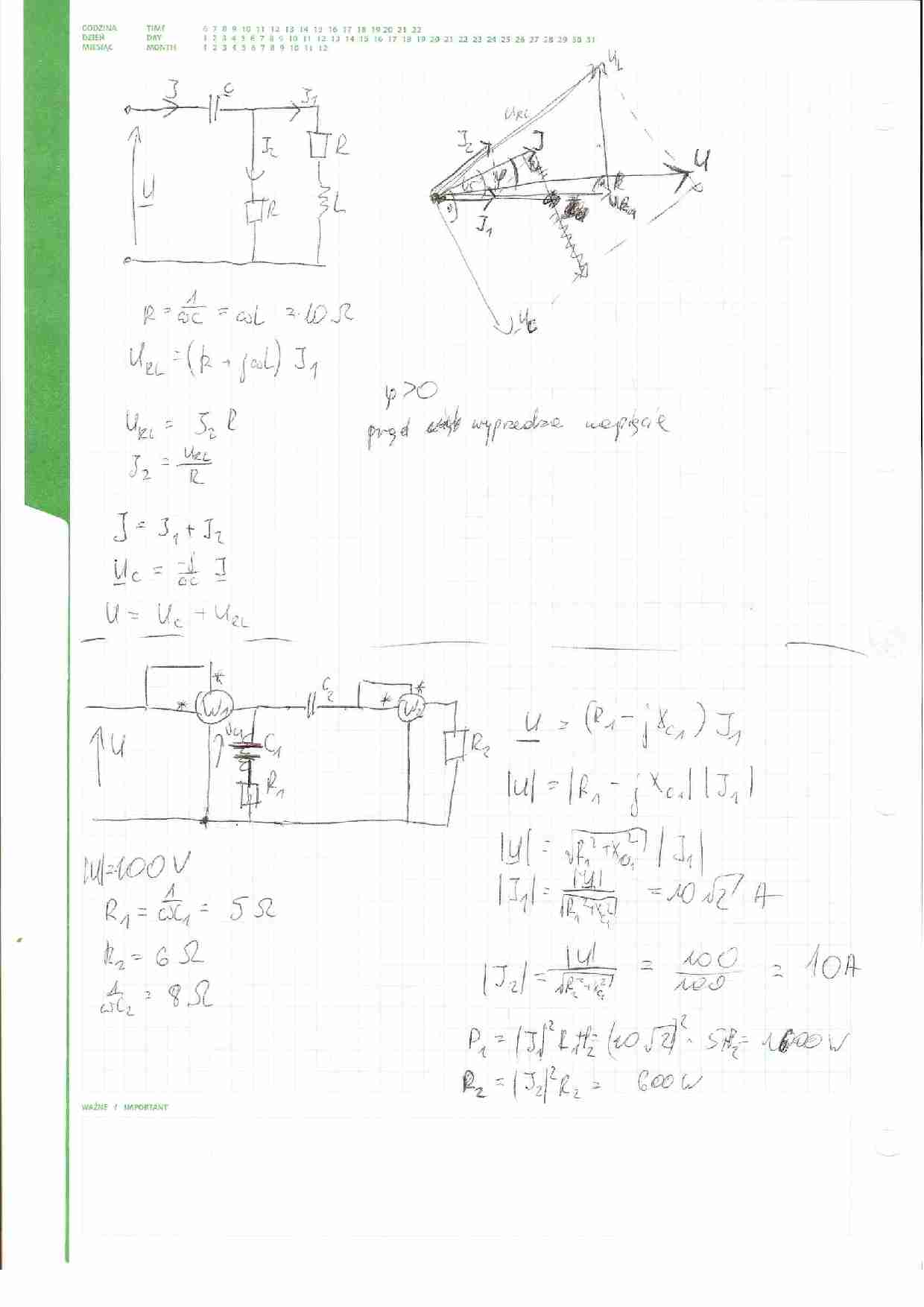Zadania z elektrotechniki 4 - strona 1
