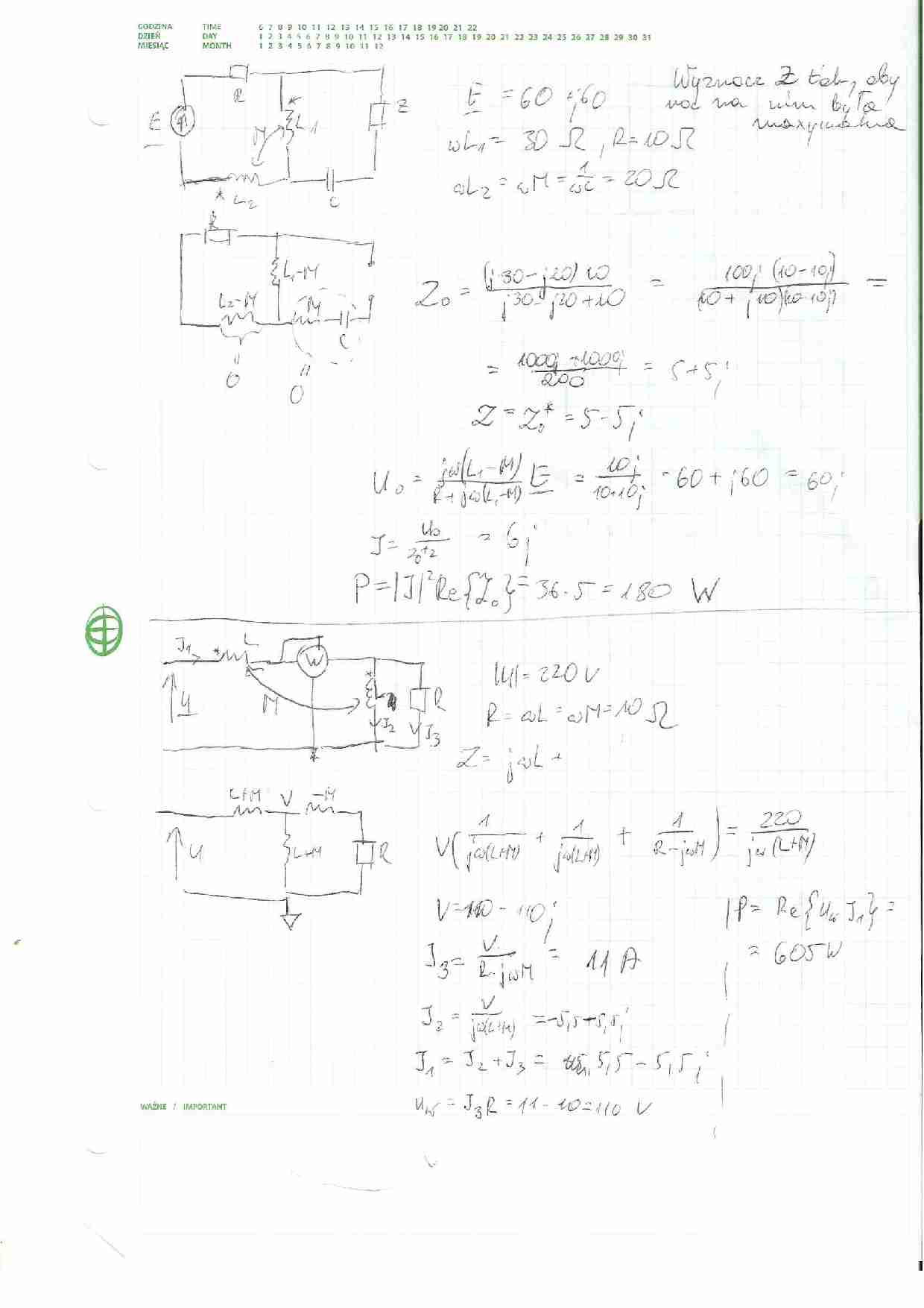 Zadania z elektrotechniki 13 - strona 1
