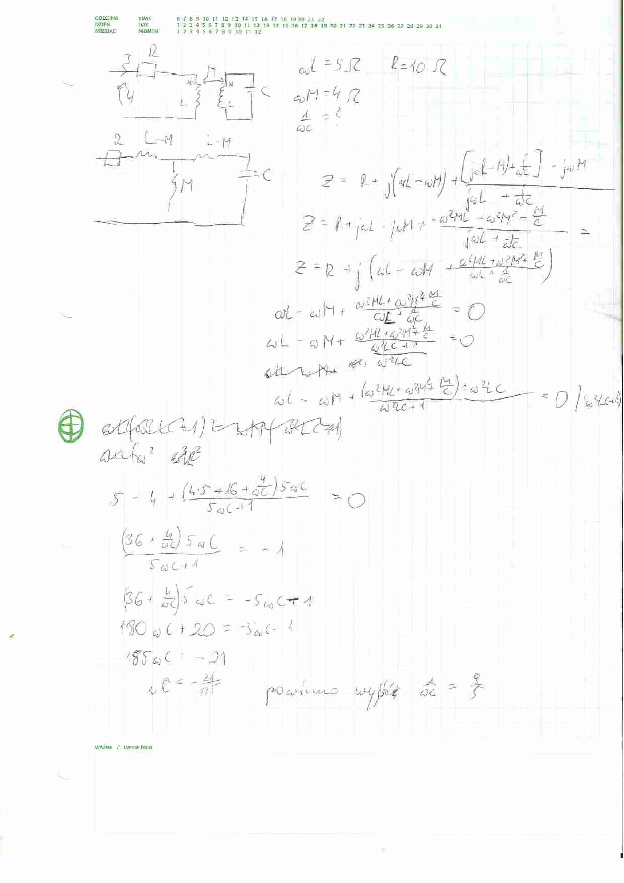 Zadania z elektrotechniki 15 - strona 1