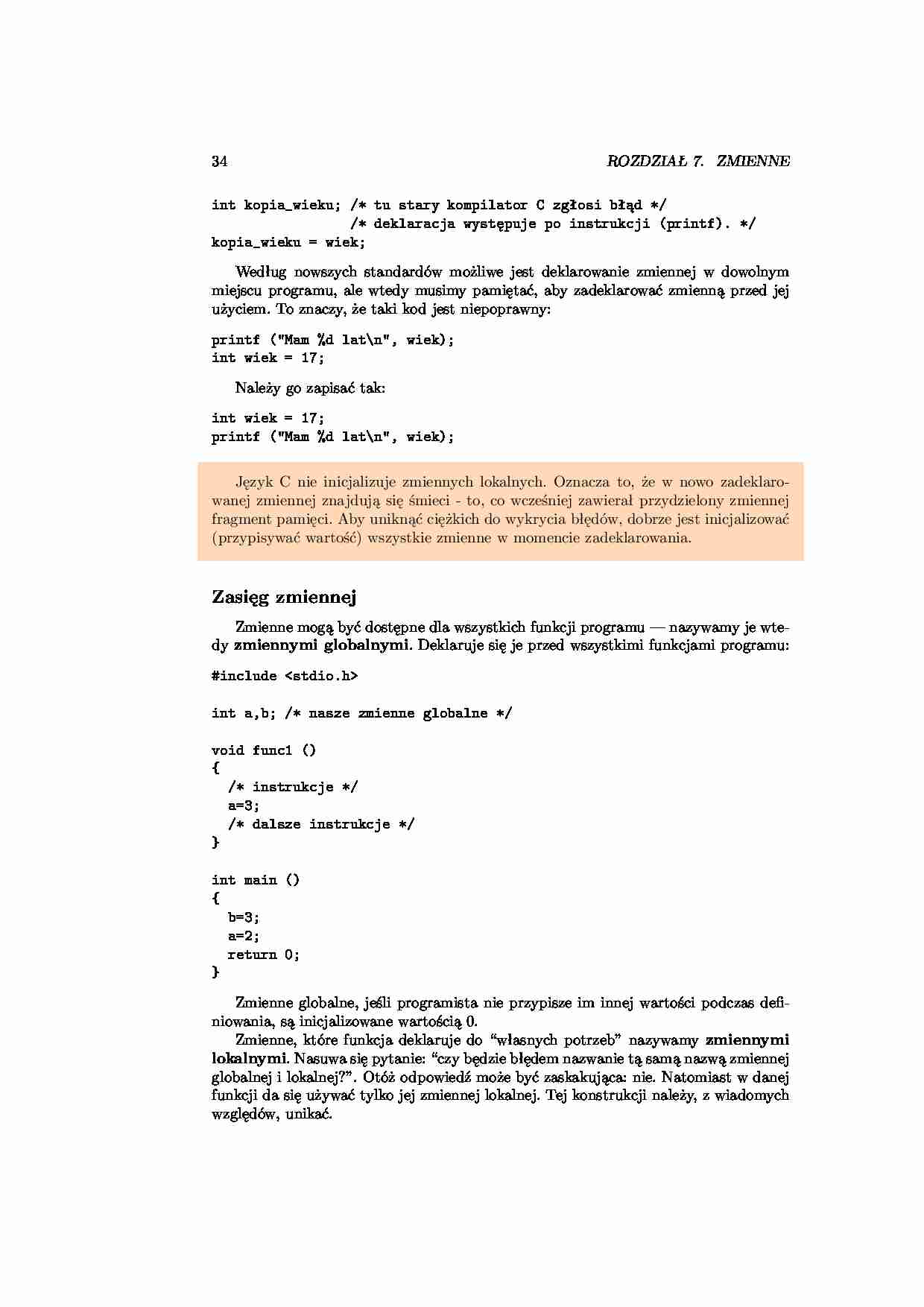 Kurs programowania w C cz. 21 - strona 1