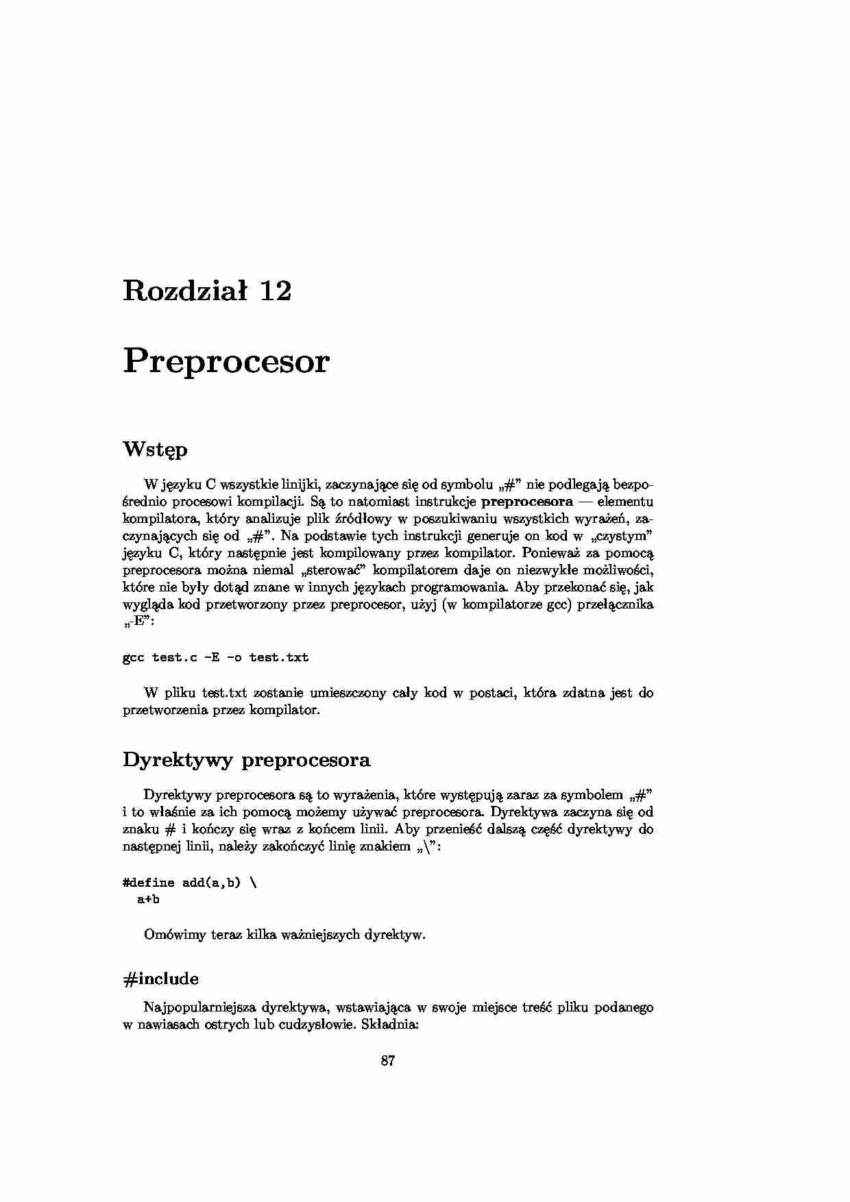 Kurs programowania w C  cz. 71 - strona 1