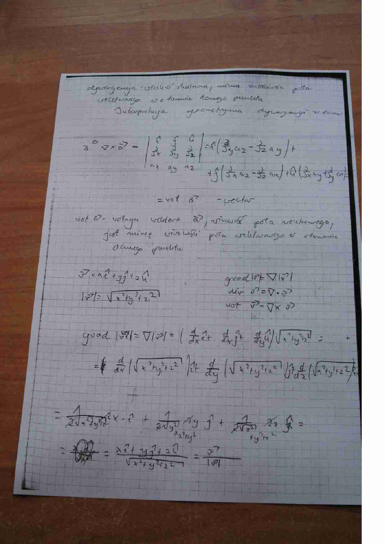 Ćwiczenia z fizyki - interpretacja geometryczna - strona 1