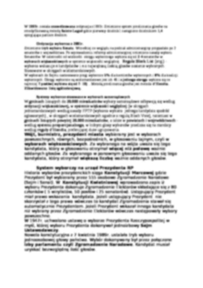 Systemy prawa wyborczego stosowane w Polsce - strona 3