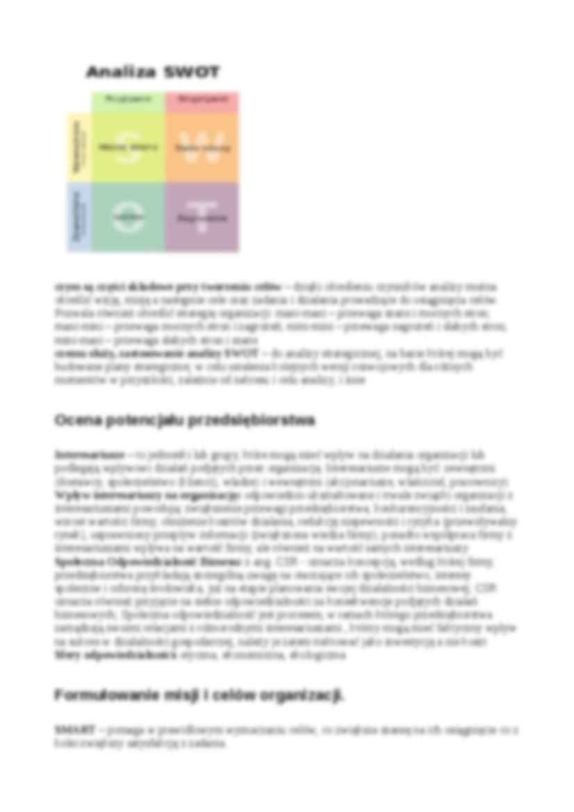 Teoria organizacji i zarządzania - pojęcia  - strona 3