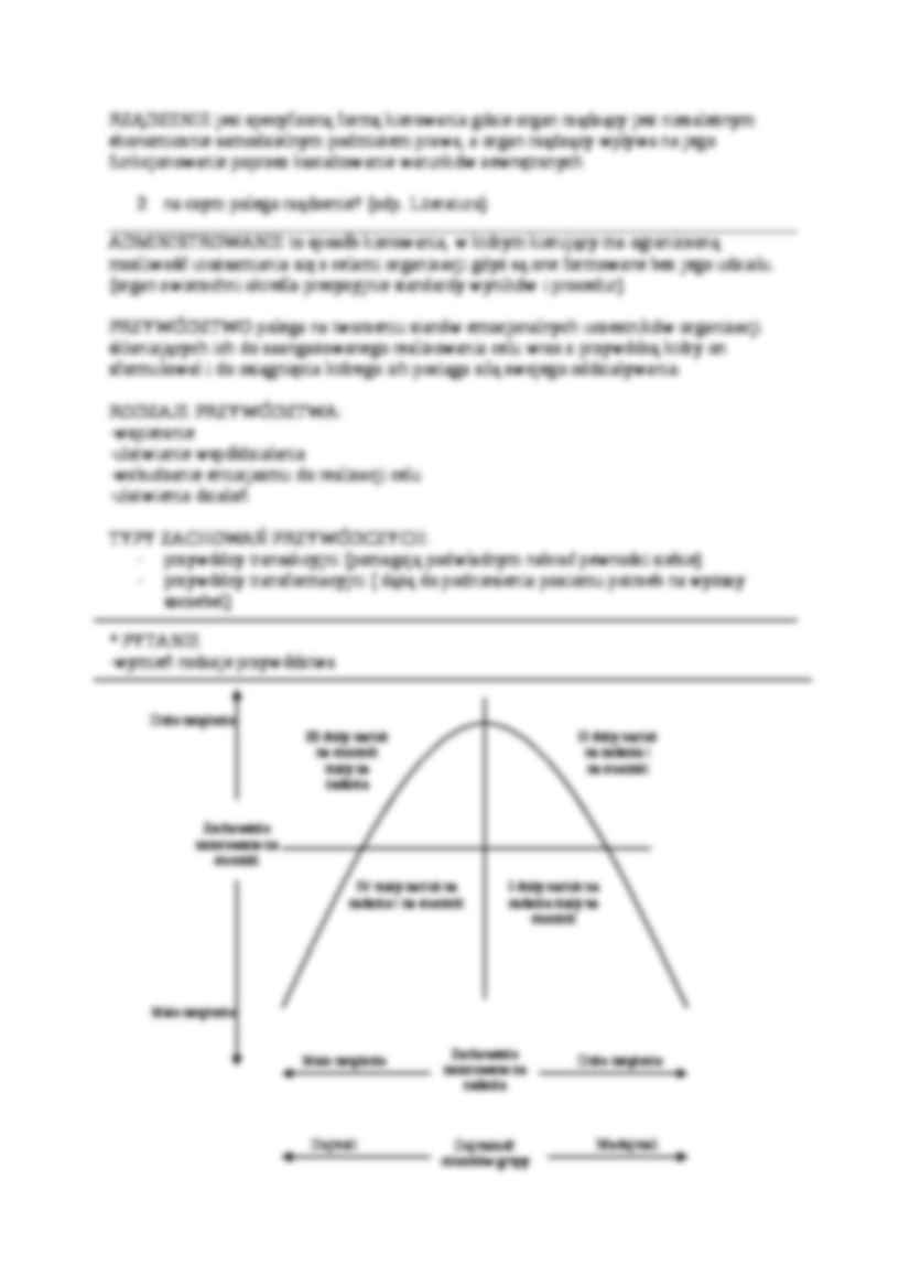 Zarządzanie i organizacja - opracowanie zagadnień  - strona 3