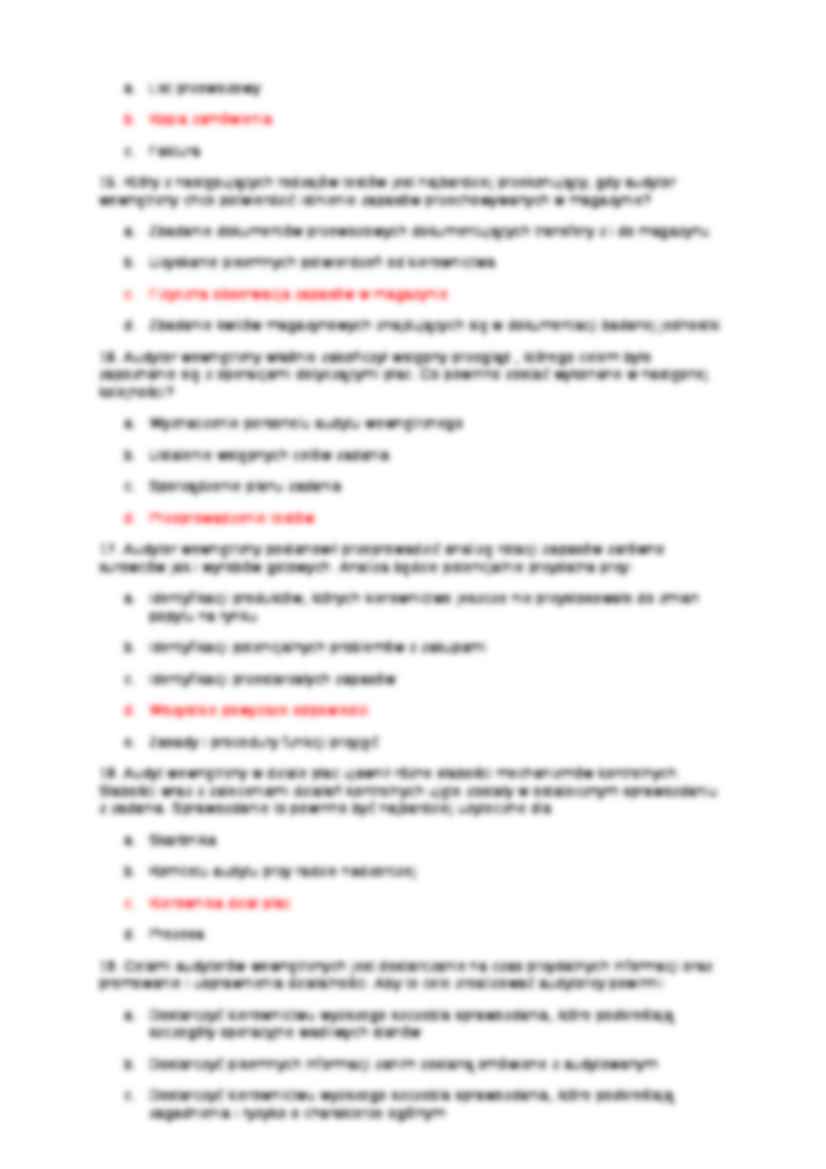 Pytania podstawy audytu wewnetrznego - strona 3