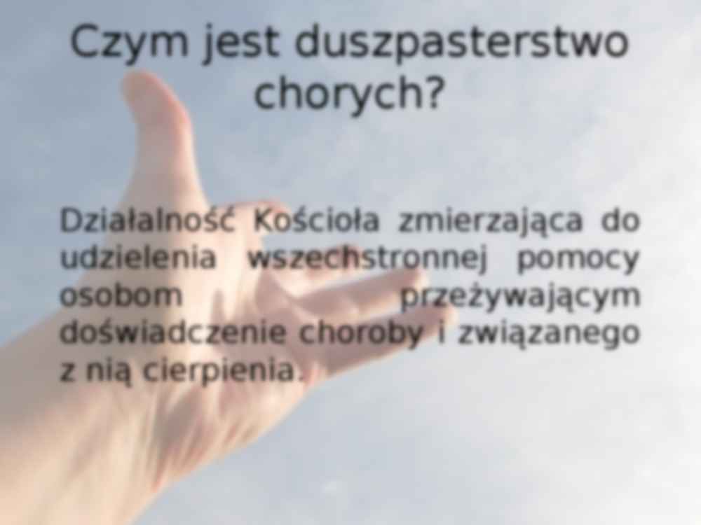 Duszpasterstwo chorych, Dokumenty kościelne - strona 2