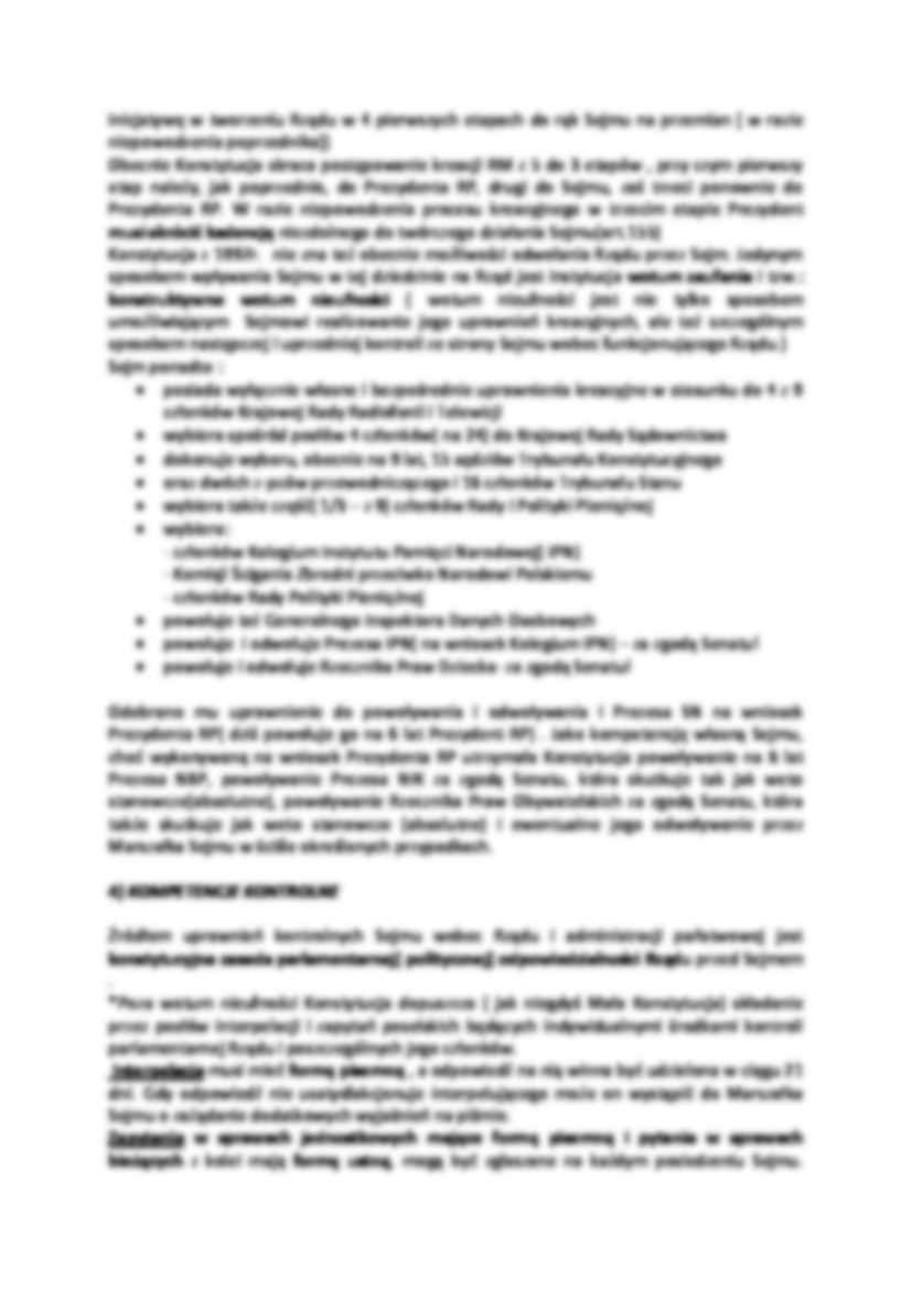Zakres kompetencji Sejmu - strona 2