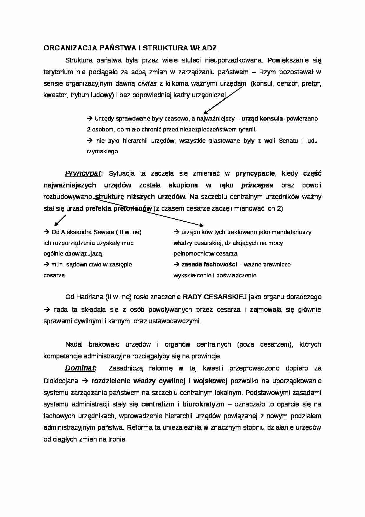 Organizacja państwa i struktura władz - strona 1