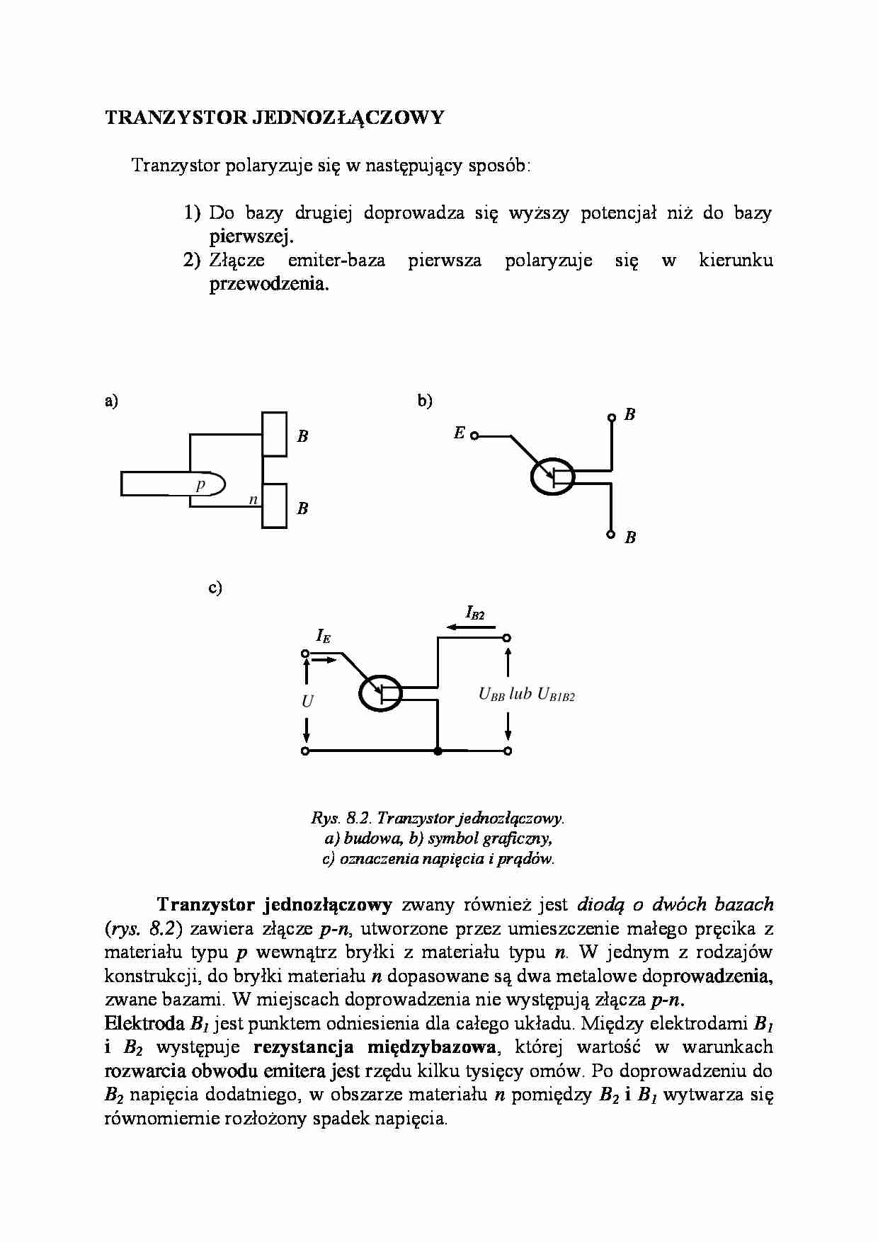 Tranzystory jednozłączowy  - strona 1