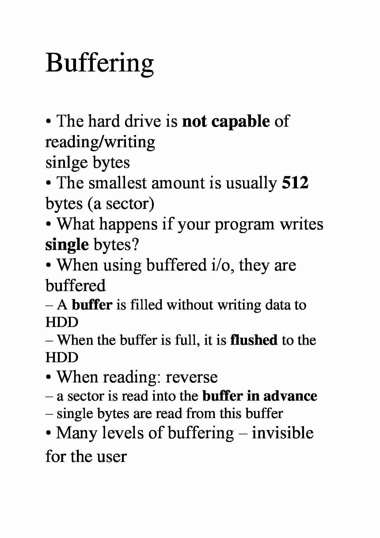 Buffering  - examples - strona 1
