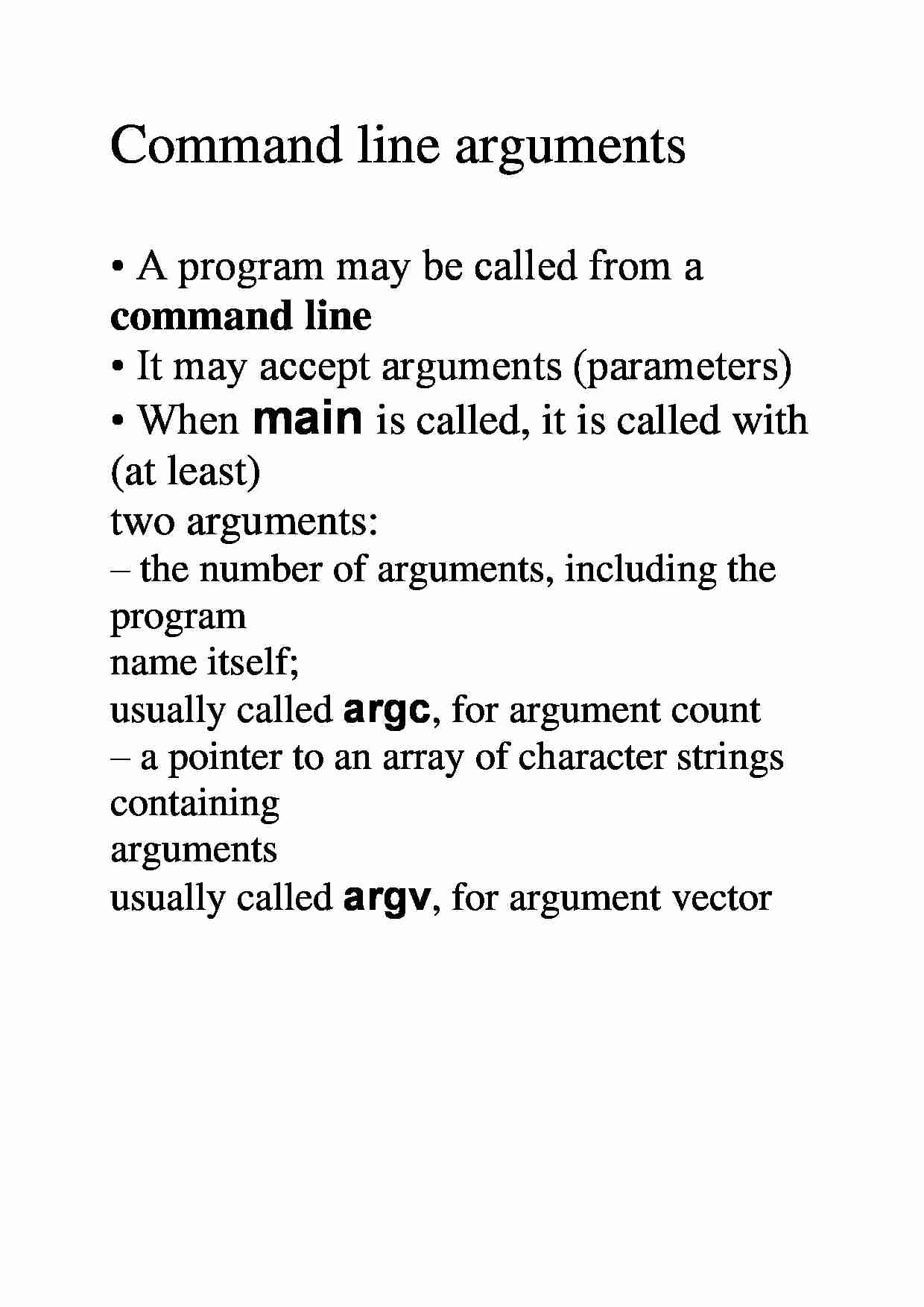 Command line arguments - strona 1