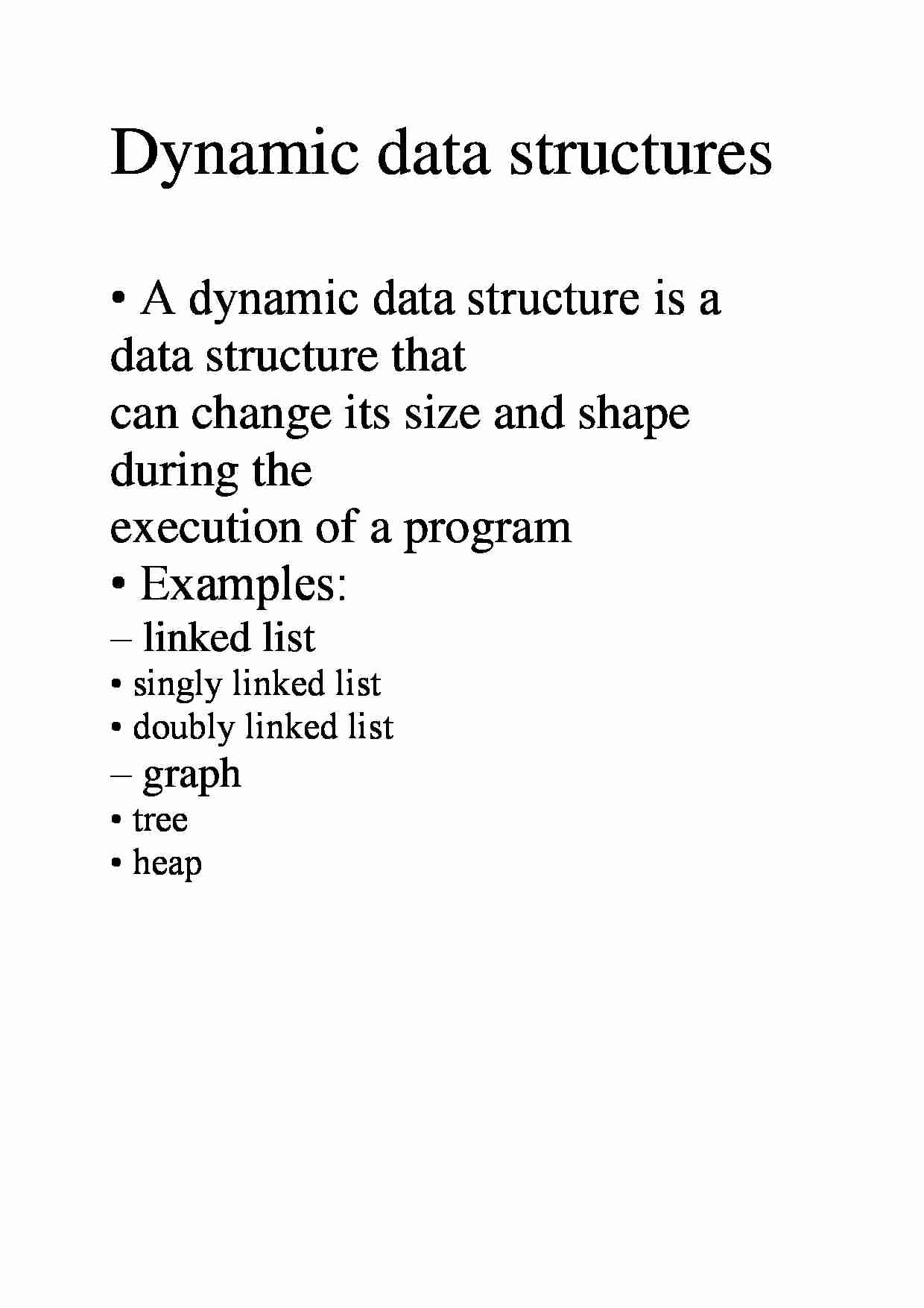 Dynamic data structures - strona 1
