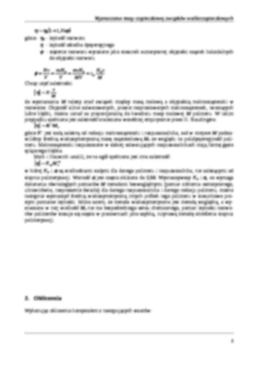 Wyznaczanie masy cząsteczkowej związków wielkocząsteczkowych - strona 2