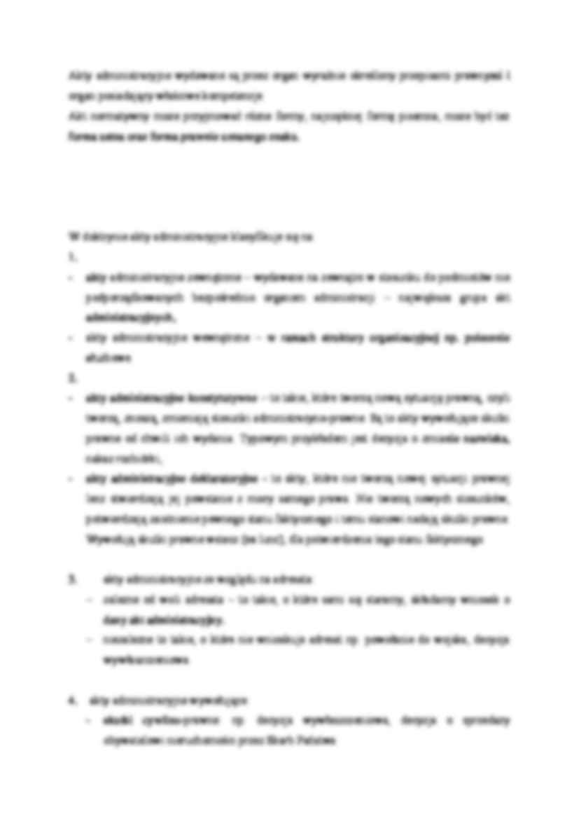 Prawne formy działania administracji - Akt normatywny - strona 2