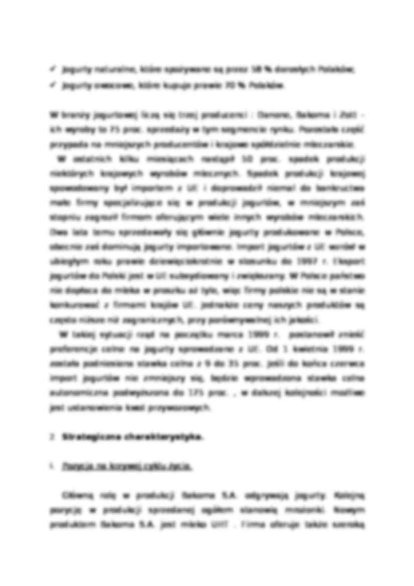 Analiza strategiczna - Bakoma - Struktura branży - strona 2
