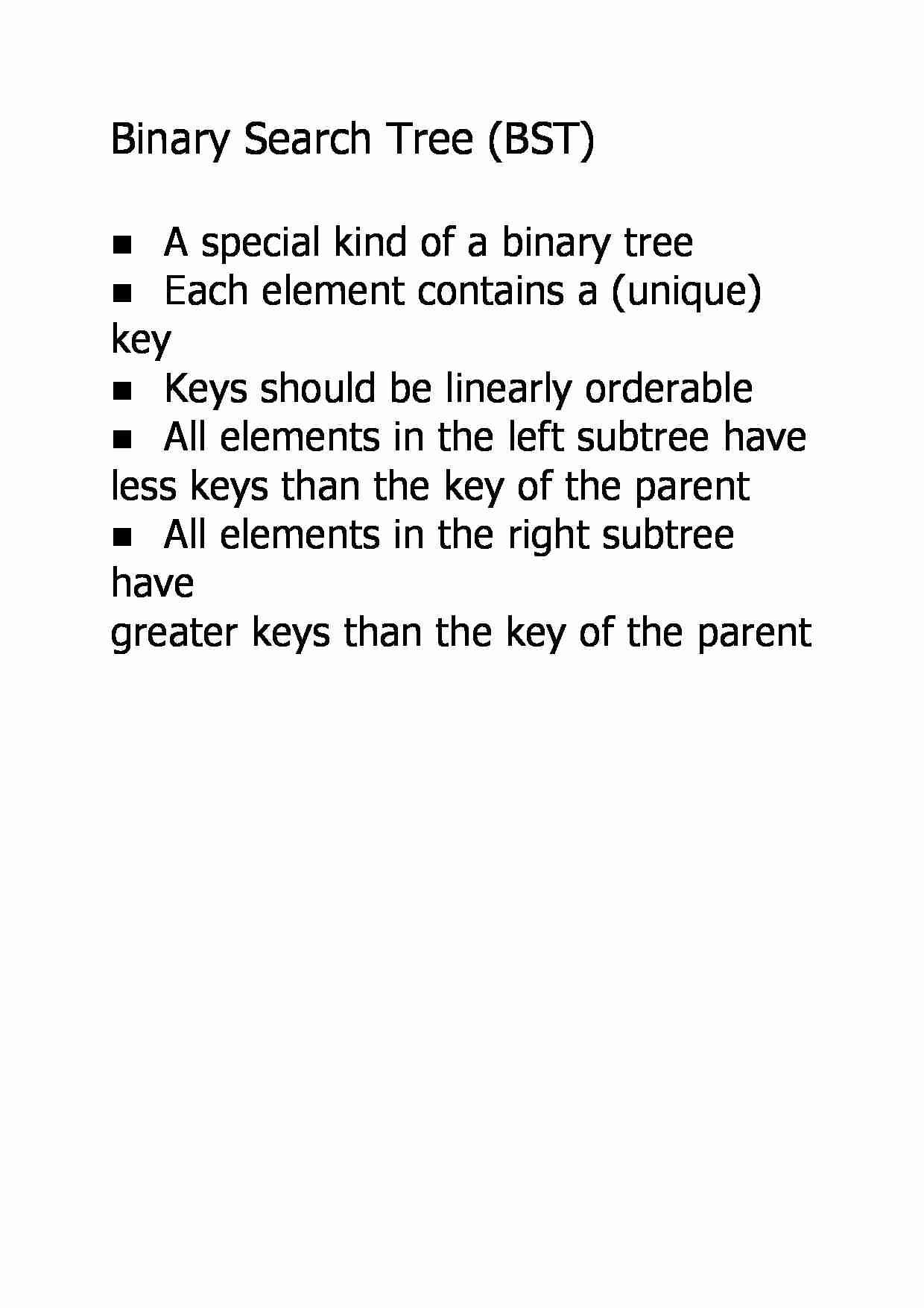 Binary Search Tree - strona 1