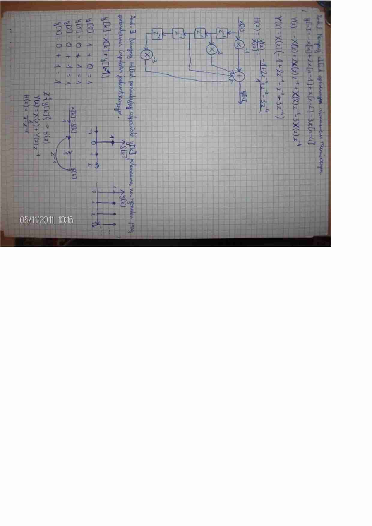 Układ opisany równaniem różnicowym - strona 1