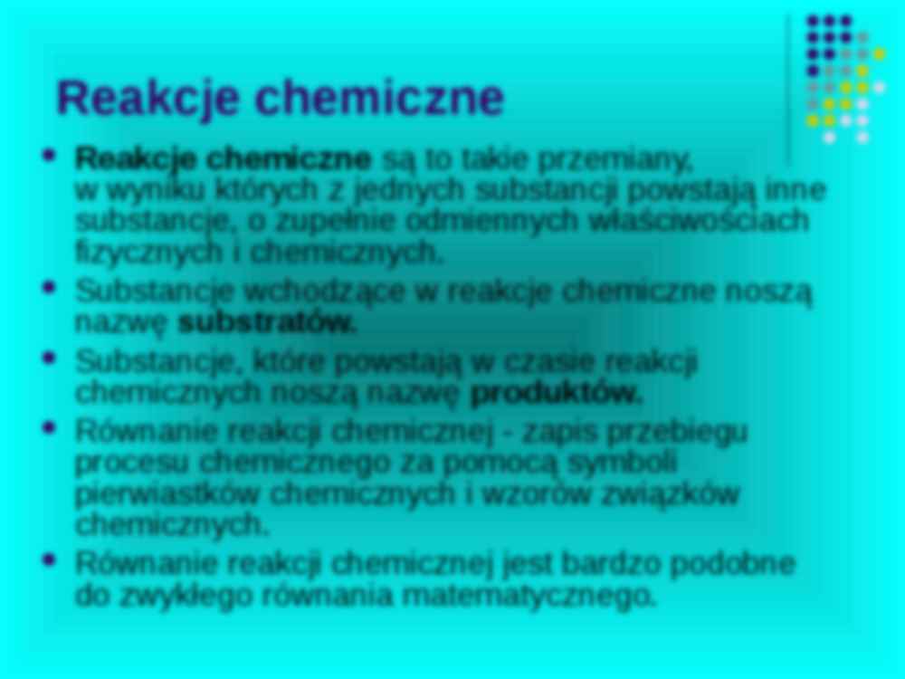 Reakcje chemiczne - strona 2