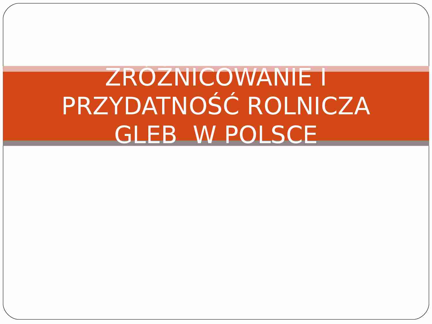 Gleby w Polsce - profile gleb - strona 1