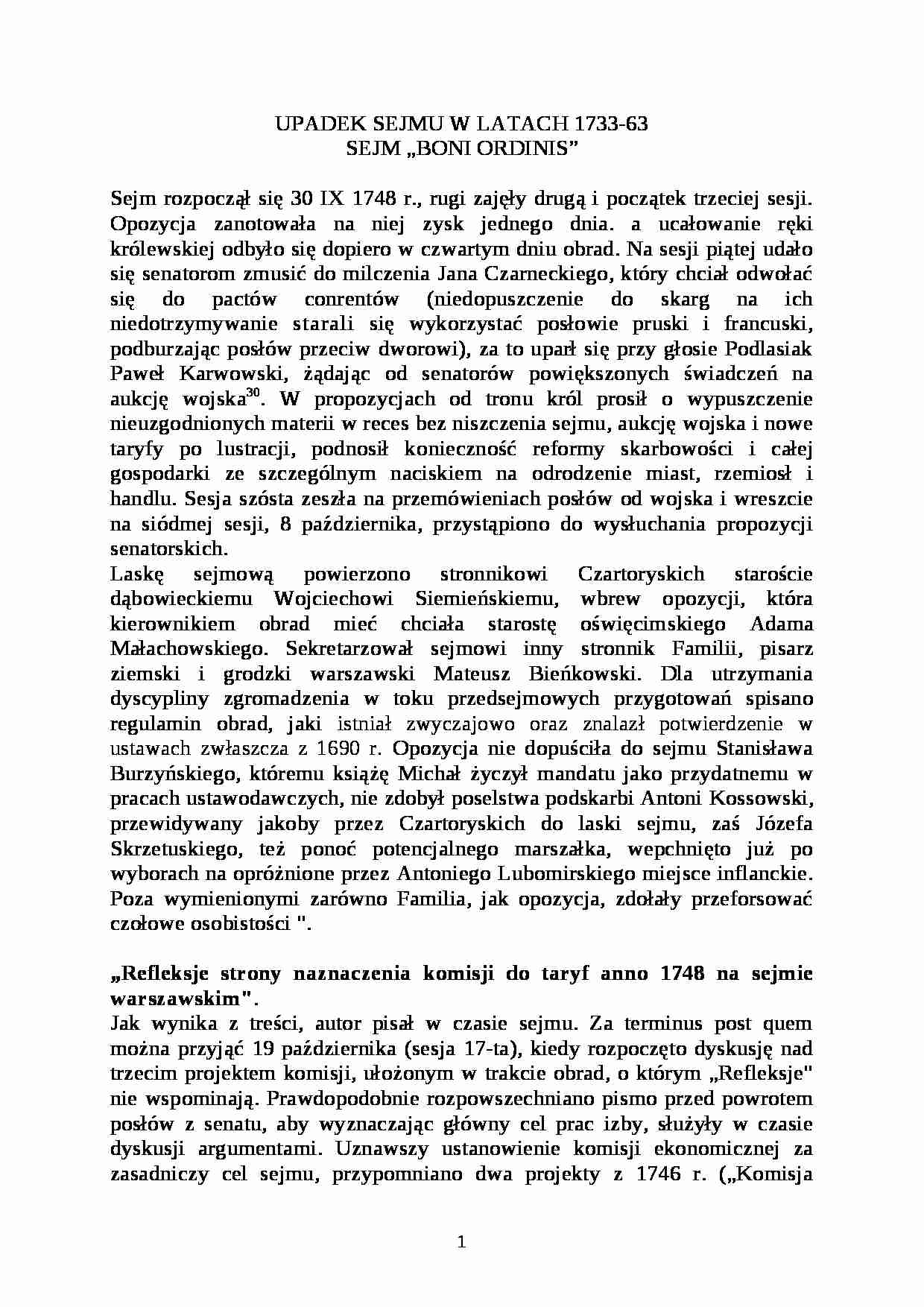 Upadek Sejmu w latach 1733-63 - strona 1
