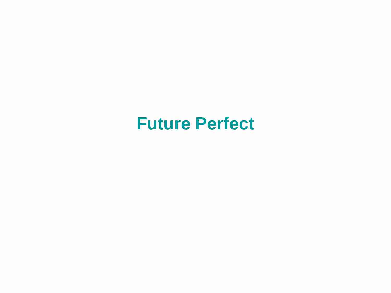 Future Perfect - strona 1
