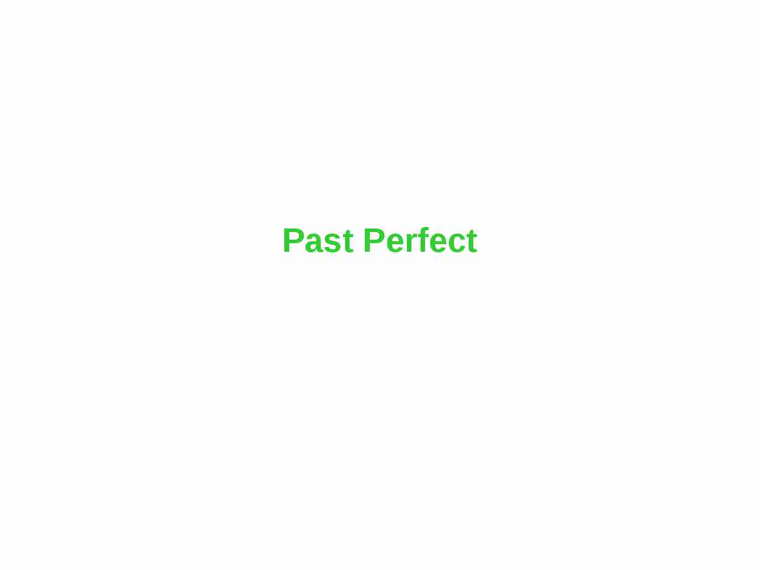 Past Perfect - strona 1