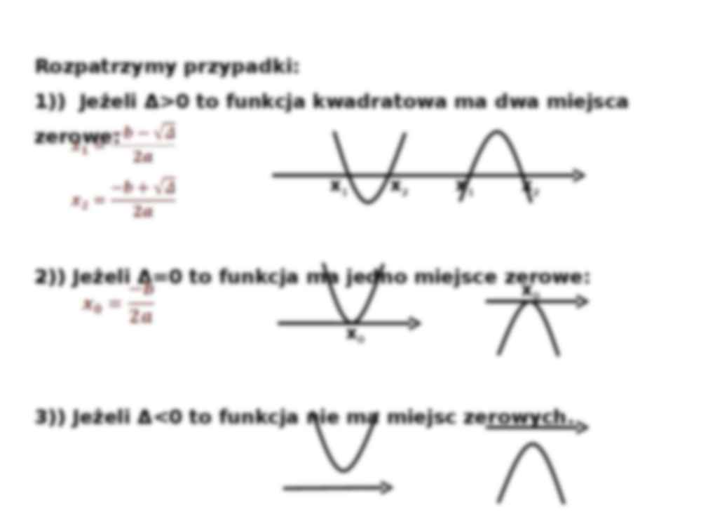 Miejsca zerowe funkcji kwadratowej - strona 3