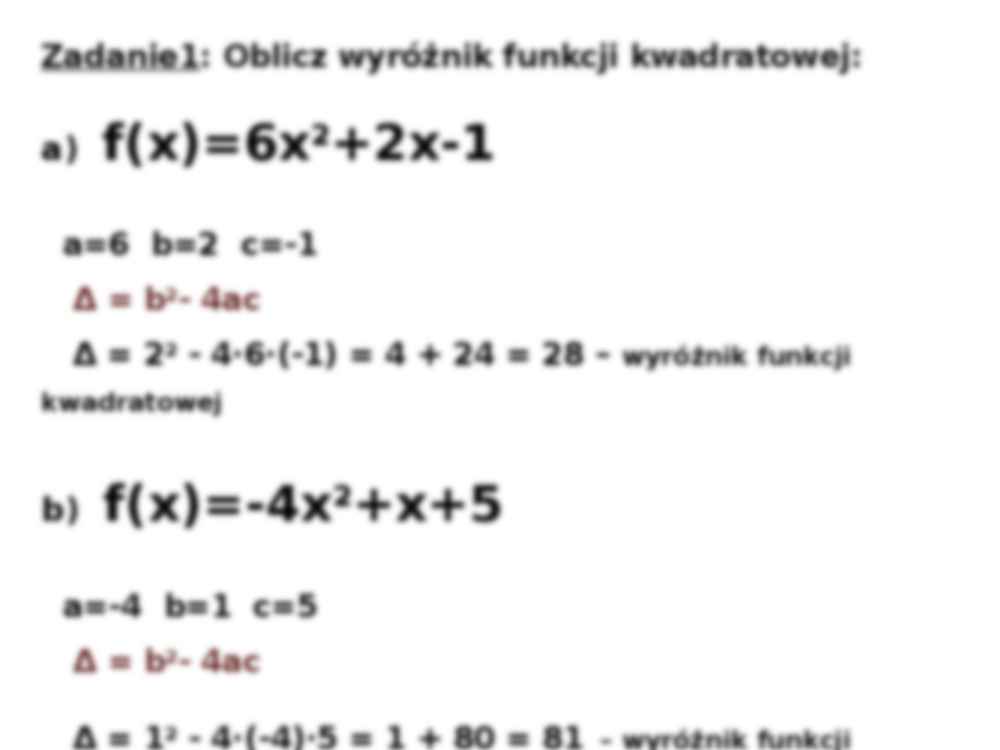Postać kanoniczna funkcji kwadratowej - strona 3