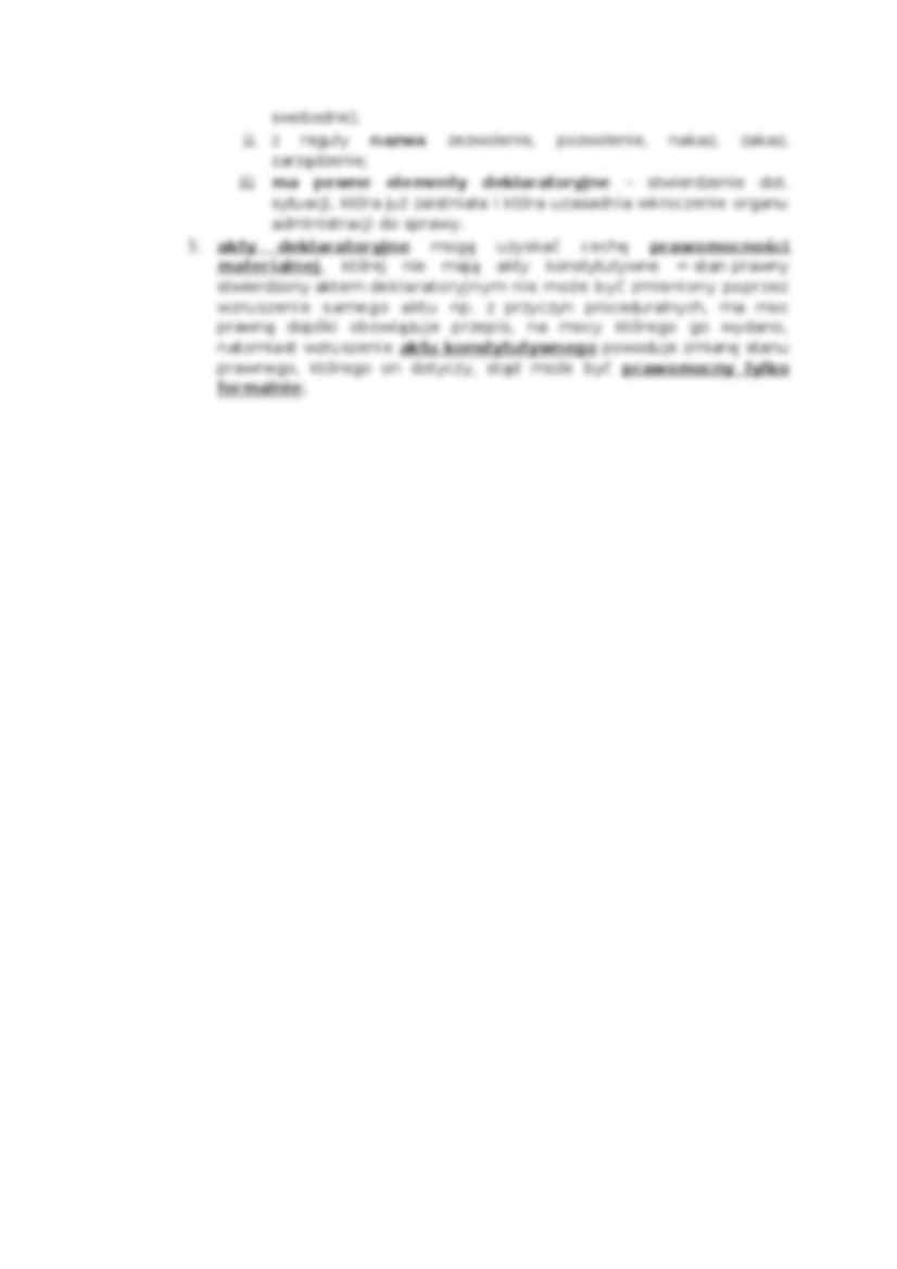 Akty deklaratoryjne  konstytutywne -  omówienie zagadnienia - strona 2