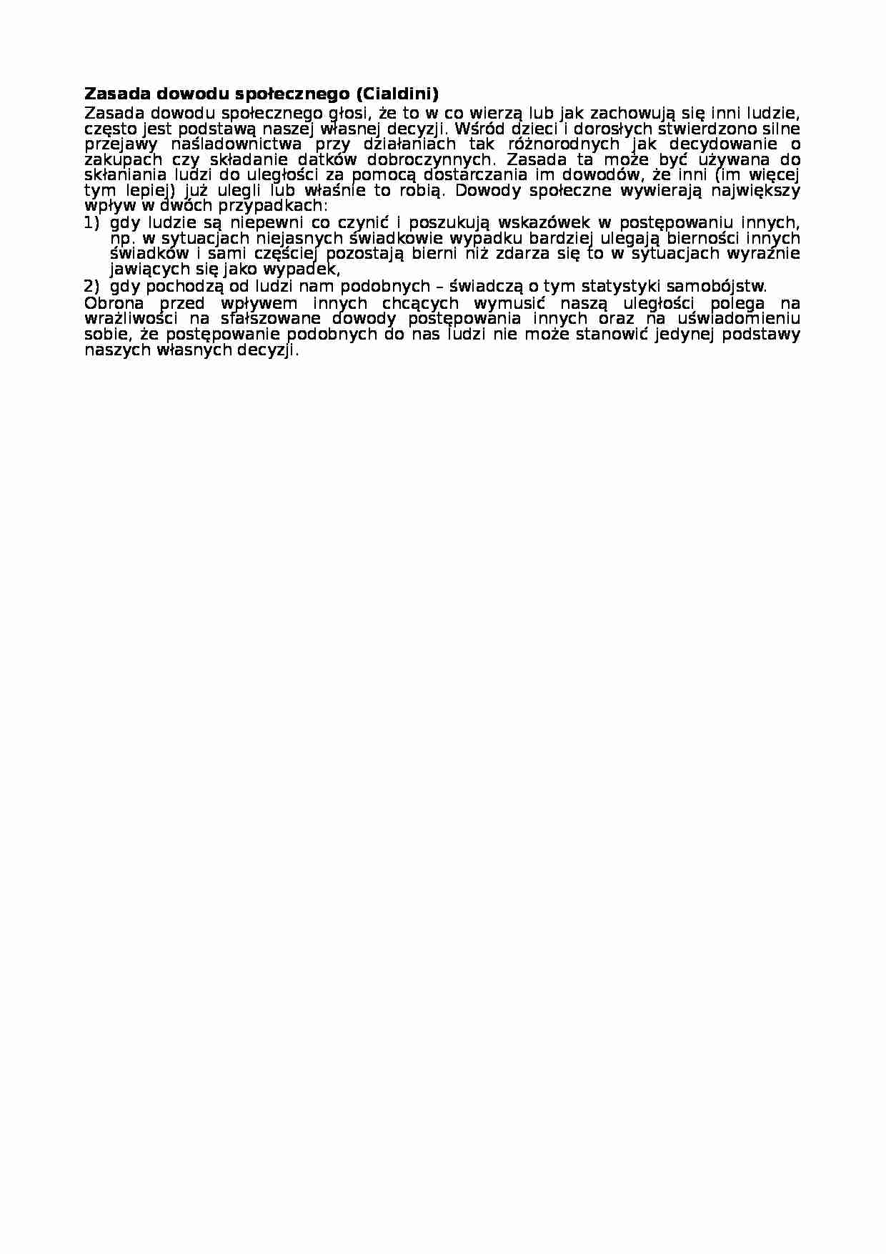 Zasada dowodu społecznego (Cialdini) - strona 1