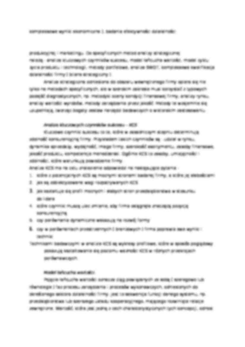 Analiza strategiczna firmy - startegia - strona 2