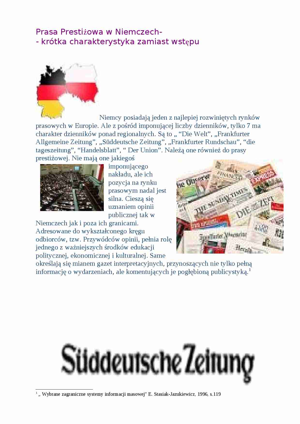 Prasa prestiżowa w Niemczech - strona 1